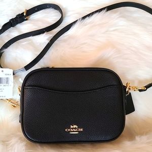 NWT Coach black crossbody camera bag